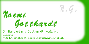noemi gotthardt business card